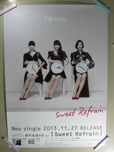 匿名発送】☆　Perfume 　/　 Sweet Refrain 　未使用☆ ポスター B2　特典　告知（※O1）