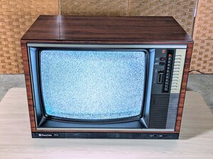 ナショナル テレビ national　Pana color 昭和レトロ アンティーク カラーテレビ TH22-Y13 動作確認済み 大きいです　1978年製品