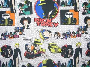 ＠ディック トレイシー Dick Tracy 寝具カバー アメキャラ アメリカ古着 リメイク はぎれ