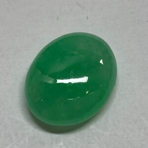 〔天然本翡翠7.210ct〕O 約14.2×11.4mm ルース 裸石 宝石 ジュエリー jade jadeite ジェイダイト ヒスイ CC6/CC6 w4B86