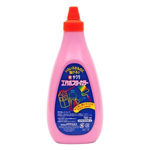 （まとめ買い）サクラクレパス 絵具 工作ポスターカラー 720ml 単色 ももいろ KPW720ML#20 〔3個セット〕