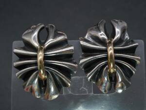 【327】GEORG JENSEN ジョージジェンセン 400 SILVER シルバー 925 イヤリング アクセサリー TIA