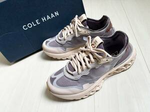 美品 COLE HAAN コールハーン 5. Zerogrand Runner ゼログランド ランナー W26761 スニーカー 靴 23㎝ 6B パープル 紫 レディース △4