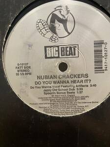 NUBIAN CRACKERS　Do You Wanna Hear It? ヌビアンクラッカーズ 12インチシングル