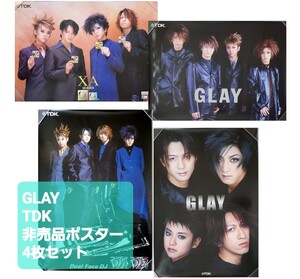 GLAY TDK非売品 B2ポスター 4枚セット まとめて