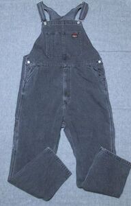 Levis◇オーバーオール ブラックデニム◇XL