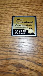 Lexar Professional 512MB 80× CF card コンパクトフラッシュ レキサー プロフェッショナル CFカード