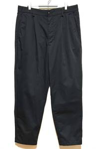 Dickies タック ワイド テーパード パンツ（88cm）黒 ディッキーズ ルーズ シルエット シェフ