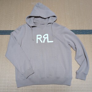 極美品 RRL ダブルアールエル パーカー Double RL FZ HOOD LONG SLEEVE KNIT COTTON Lサイズ