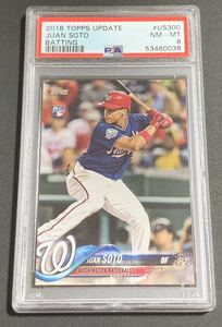 2018 Topps Update Series Juan Soto US300 RC Rookie Nationals MLB PSA 8 ソト ルーキー　ナショナルズ