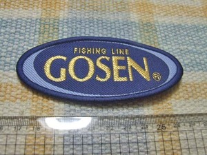 GOSEN/ゴーセン/楕円/ワッペン/エンブレム　※ ヤフーショッピングストア/レア物商会・健美堂でも大量出品中！