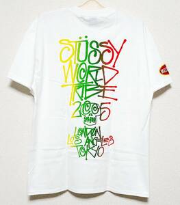 超激レア！新品タグ付き！STUSSY ステューシー×MASTERPIECE マスターピース/25周年25thアニバーサリー限定コラボTシャツ L ホワイト