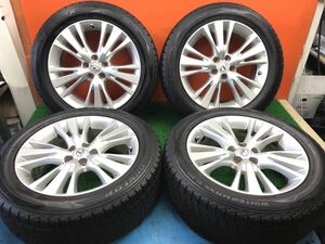 6r-109)冬 235/55R19 DUNLOP Winter Maxx SJ8 2021年 8分山 レクサス純正 RX