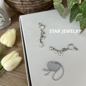 送料無料　STAR JEWELRY　スタージュエリー　トランプモチーフイヤリング　シルバー