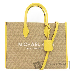 Michael Kors マイケルコース MKシグネチャー 2WAY トートバッグ PVC レディース 中古