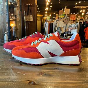 new balance ニューバランス MS327TSA スウェード メッシュ ローカットスニーカー オレンジ size 29cm ほぼ未使用品 本体のみ