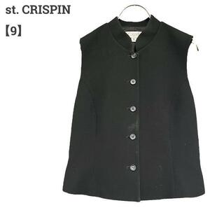 st. CRISPIN レディース【S相当】ベストエレガント おしゃれ黒