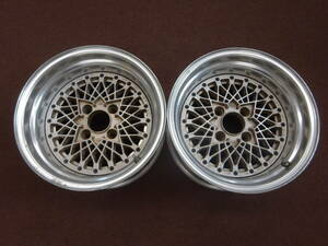 A-44　IMPUL PRO MESH　★15×8J ET-14 PCD114.3 4H 2本★ 希少　極太　深リム　軽量　Racing sports car　旧車　等に是非 ！ジャンク品！