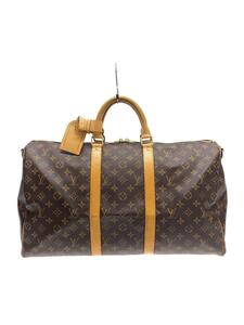 LOUIS VUITTON◆キーポル・バンドリエール50_モノグラム・キャンバス_BRW/PVC/BRW