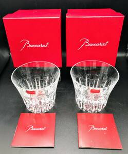 蘇さ(BBY1017)　洋食器　バカラ　Baccarat　エトナ　グラス　ロックグラス　2個　セット　箱付き　中古品　60サイズ