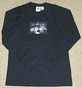 新品・M サイズ・adidas・ORIGINALS アディダス オリジナルス スケートボーディング グラフィック 長袖Tシャツ