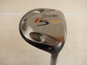 ★即決！★TaylorMade/テーラーメイド★メンズ右打ち用フェアウェイウッド/3番ウッド/3W★r5 dual TYPE FW★S★#61102MW_FOUN★