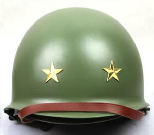 【海外発送】WW2 米軍 M1 ヘルメット 少将 星二つ アメリカ軍 複製