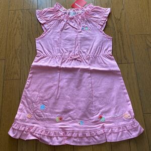 SALE 即決　新品　ミキハウス　ワンピース　120 日本製　ピンク　キッズ 女の子