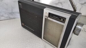 S1165 National Panasonic RF-650 昭和レトロ AM&FMラジオ ヴィンテージ/希少/ナショナル 現状品 JUNK