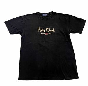 Polo Club ポロクラブ メンズ 半袖Tシャツ M ブラック 黒 Tシャツ 綿100%