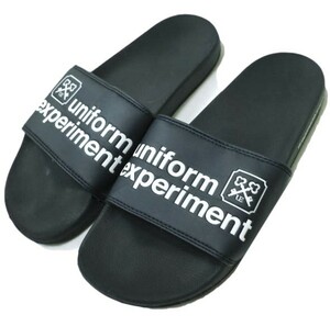 uniform experiment x FRAGMENT DESIGN ユニフォームエクスペリメント 19SS 別注 SHOWER SLIDES シャワーサンダル UE-190122 US9/27cm NAVY