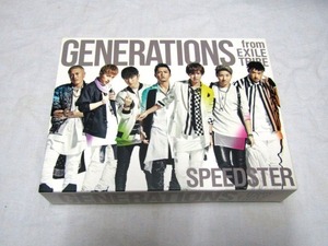 GENERATIONS from EXILE TRIBE / SPEEDSTER(CD+3Blu-ray+スマプラミュージック+スマプラムービー) 