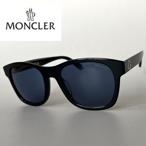 【1円スタート】 モンクレール サングラス MONCLER×FRAGMENT メンズ レディース ウェリントン ブラック ブルー イタリア製 黒 青