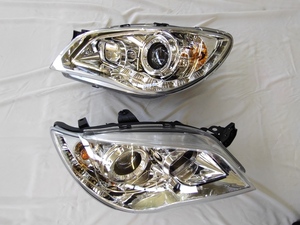 在庫処分 2005-2007y GD GG系 インプレッサ WRX LED DRL ヘッドライト クロームインナー 純正ハロゲン対応