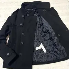 ザラマン✨ZARA MAN モッズコート　ミドル丈　ダブル　メンズ　Sサイズ　黒