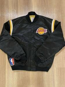 90s STARTER USA製 ナイロン スタジアムジャンパー スタジャン 中綿 ビンテージ lakers レイカーズ ヴィンテージ XL