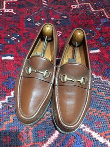 GUCCI LEATHER HORSE BIT LOAFER MADE IN ITALY/グッチレザーホースビットローファー