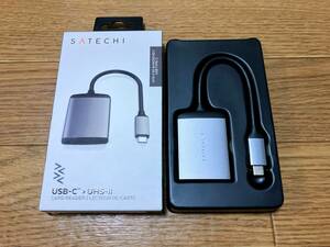 Satechi USB-C アルミニウム UHS-II Micro/SDカードリーダー 高速データ転送 MacBook Pro Air iPad Mac mini iMac 24インチ M1 M2 M3