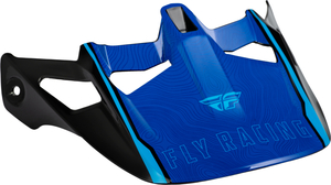 FLY RACING WERX-R 自転車用 ヘルメット バイザー ブルー カーボン