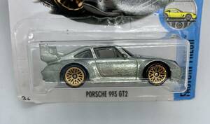 ★374//PORSCHE ポルシェ 993 GT2 ZAMAC Hot Wheels ホットウィール　カード破損