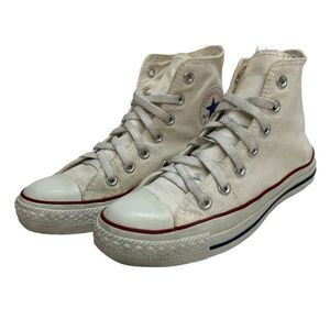 D806 CONVERSE コンバース オールスター レディース ハイカットスニーカー US4.5 23.5cm ホワイト キャンバス