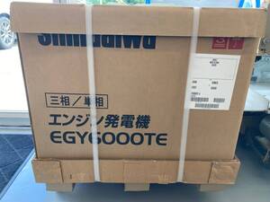 【引取限定】【未使用品】【0926】★新ダイワ 三相エンジン発電機 EGY6000TE-A 50Hz　ITZS2DJIP6J0