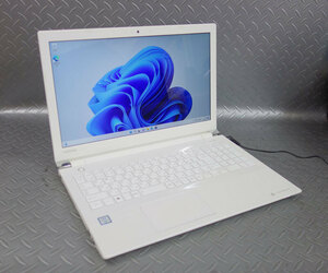 ◆中古◆東芝 dynabook T55/AW リュクスホワイト◆Core i3-6100U@2.3GHz/8GB/1TGB/Windows11Home