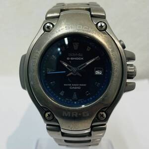 □希少品!! CASIO G-SHOCK MR-G MRG-122 カシオ ジーショック チタニウム デイト ラウンド クォーツ メンズ 腕時計 不動【F2647OY】 