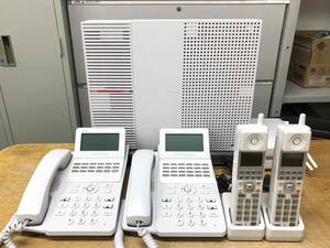 NTT　αN1 Sタイプ主装置　スター配線　電話機4台セット 管理NO24