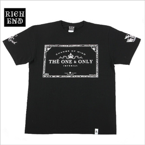 RICHEND/リッチエンド Ｔシャツ 【THE ONE】 ブラックｘホワイト（サイズ：S）〔 アメージング 服 〕