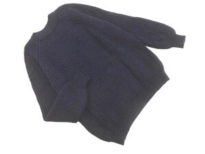 ZARA ザラ KNIT ウール混 プルオーバー ニット セーター sizeS/紺 ◇■ ☆ eib9 メンズ