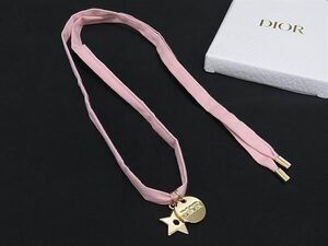 ■極美品■ ChristianDior クリスチャンディオール ノベルティ キャンバス ロゴモチーフ ブレスレット アクセサリー ピンク系 DF5100