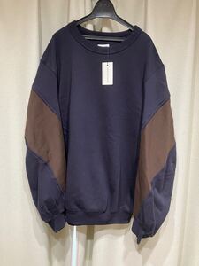 ドリスヴァンノッテン　24aw バイカラースウェット 新品タグ付　dries van noten hax Sサイズ