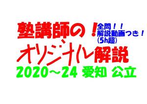 塾講師オリジナル 数学解説 全問解説動画付!! 愛知 公立高入試 2020-24 高校入試 過去問